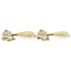 Chanel Swing Pearl Earrings Ivory Gold — view 4