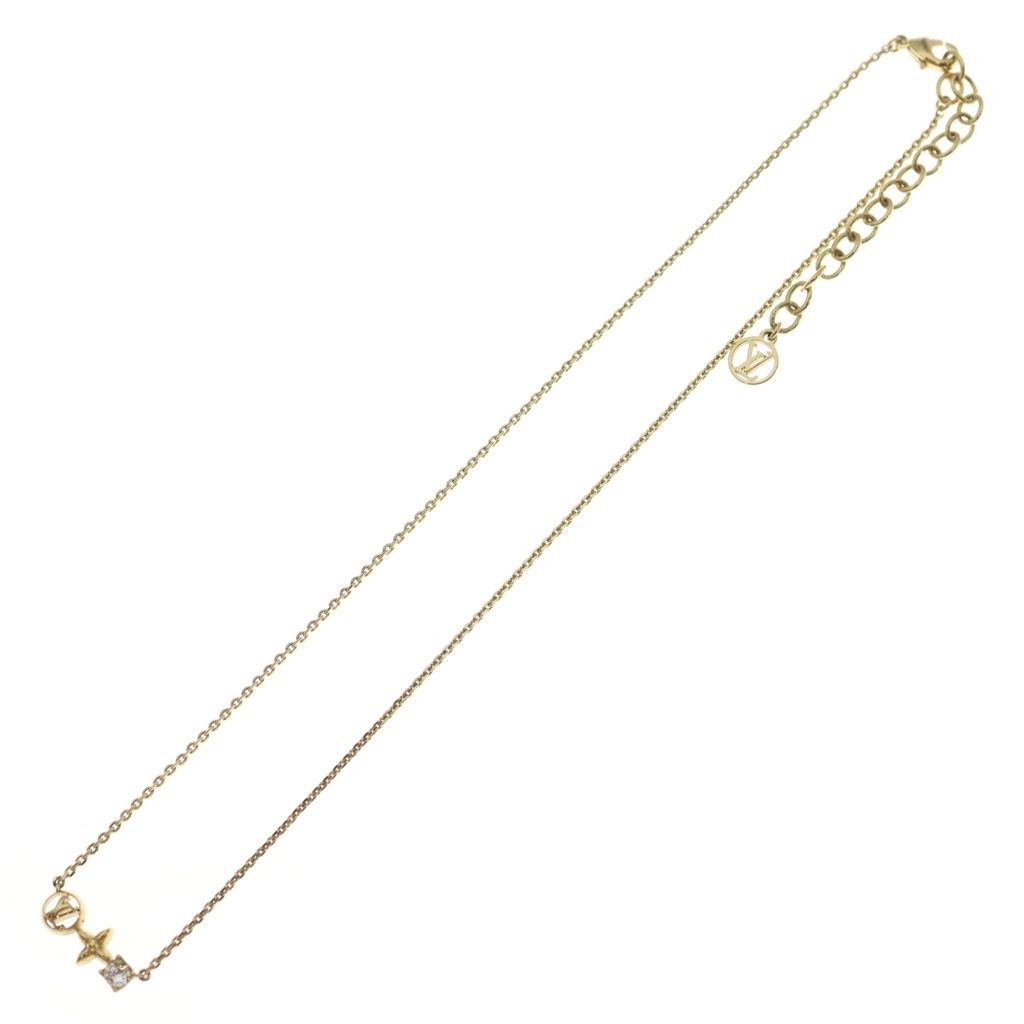 Louis Vuitton Necklace Petit Stone Pendant Chain Gold — view 2
