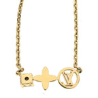 Louis Vuitton Necklace Petit Stone Pendant Chain Gold — view 3
