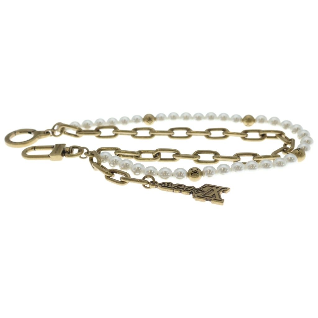 Louis Vuitton Logo Pearl Chain Belt Bag Charm — view 4