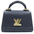 Louis Vuitton Taurillon Twist One Handle BB 2-Way Shoulder Bag Leather Noir
