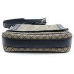 Gucci Diamante Leather Shoulder Bag Black Brown — view 4