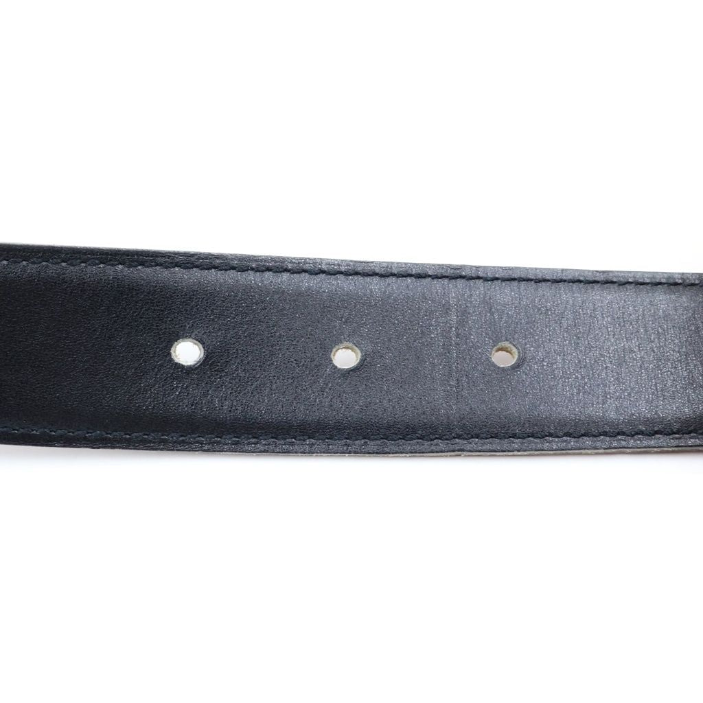 Hermes Constance Reversible Leather Belt Black Brown — view 5