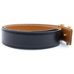 Hermes Constance Reversible Leather Belt Black Brown — view 3