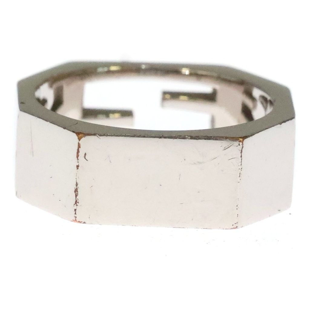 Fendi Baguette Logo Ring Silver — view 2