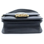 Fendi Karligraphy Shoulder Bag Black Leather — view 4