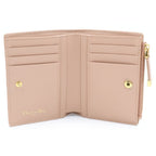 Dior Dahlia Compact Wallet Bifold Beige Leather Gold — view 4