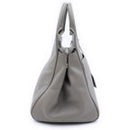 Saint Laurent Cabas Rive Gorge 2-Way Handbag Leather Greige — view 3