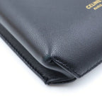 Celine Logo Phone Pouch Black Lambskin — view 6