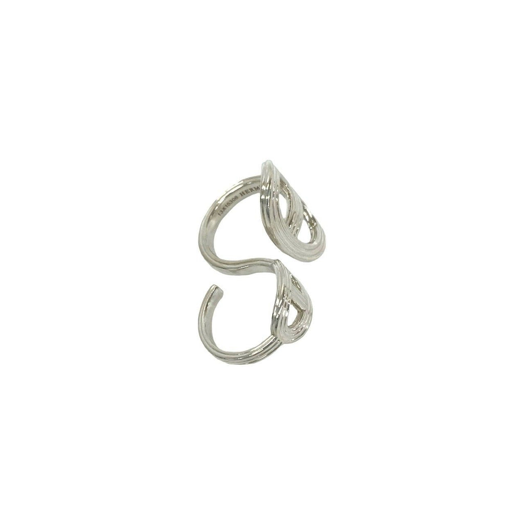 Hermes Chaine D'ancre Double Ring 925 Sterling Silver — view 5