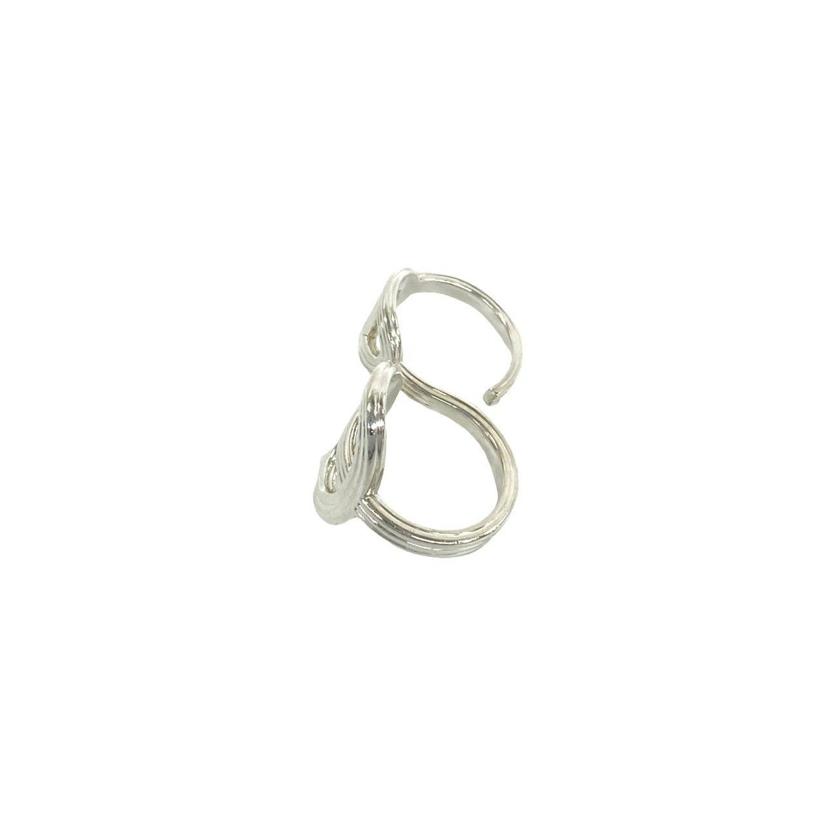 Hermes Chaine D'ancre Double Ring 925 Sterling Silver — view 4