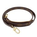 Louis Vuitton Shoulder Strap Monogram Canvas Brown Non Slip Bag