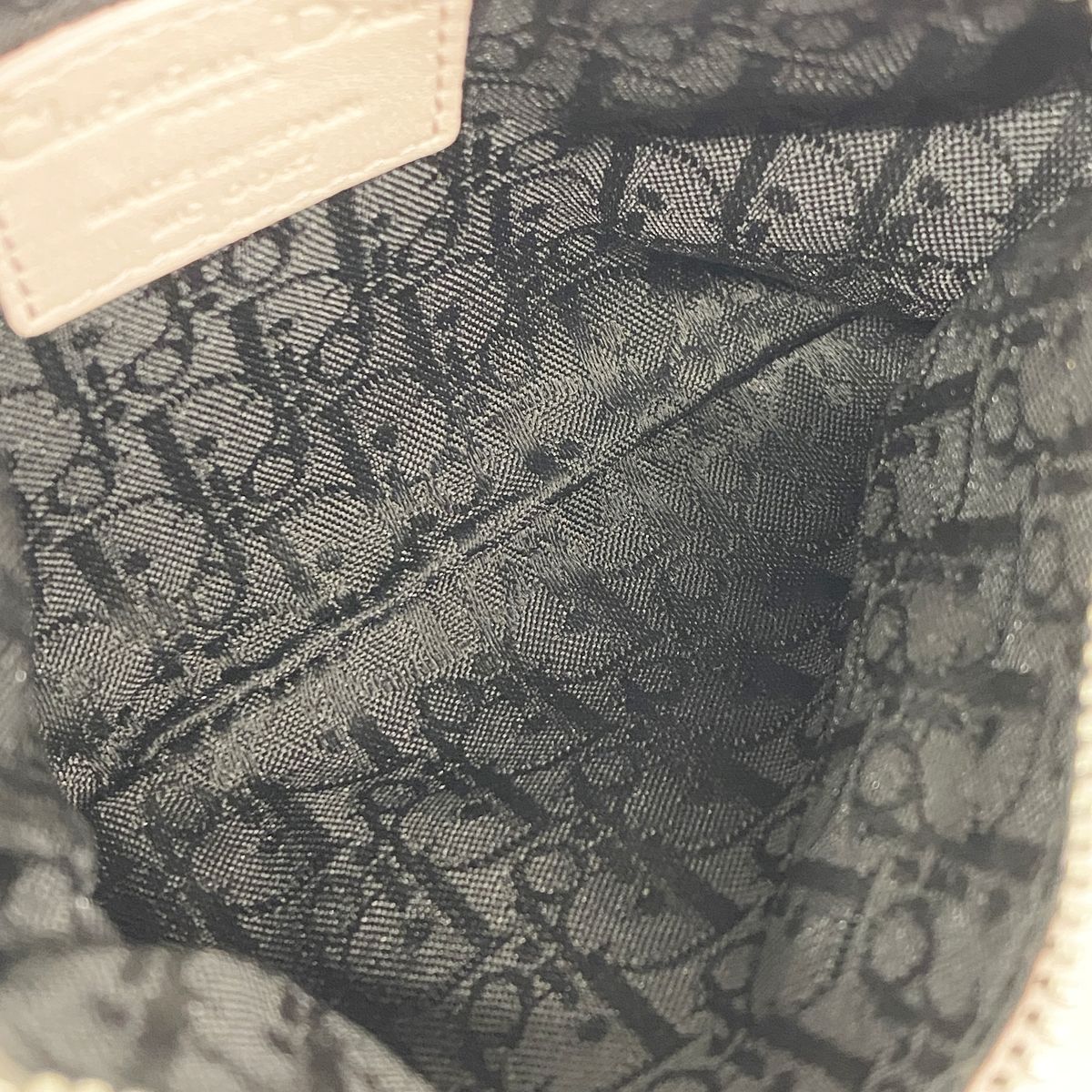 Dior Pouch Cannage Leather Pink Silver — view 4