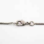Chanel Necklace CC Logo Metal Rhinestone Silver — view 4