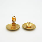 Chanel Earrings Vintage Logo Gold Plated — view 3