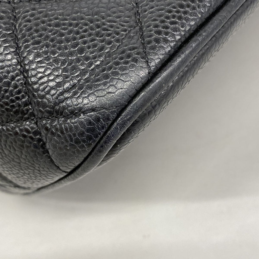 Chanel Tote Reissue Caviar Leather Black Silver — view 8