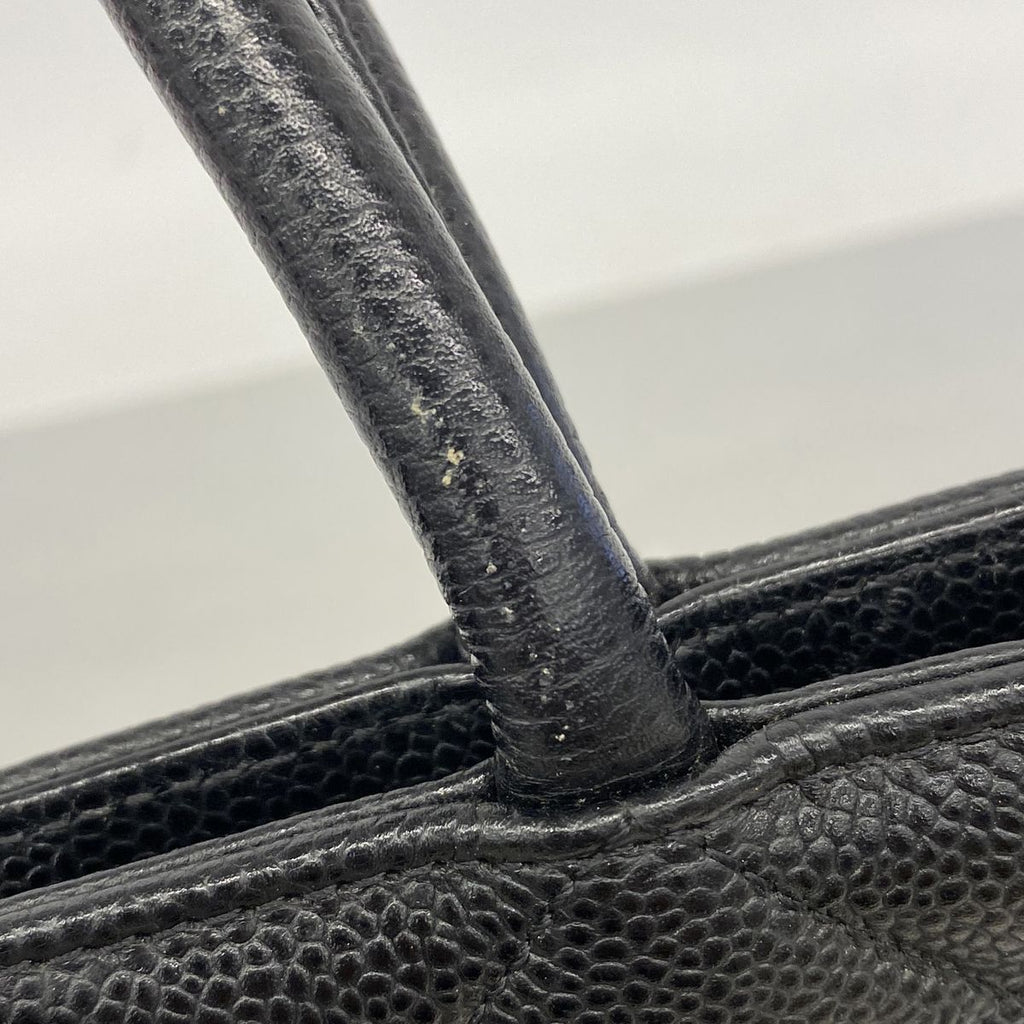 Chanel Tote Reissue Caviar Leather Black Silver — view 6