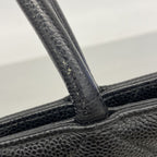 Chanel Tote Reissue Caviar Leather Black Silver — view 6