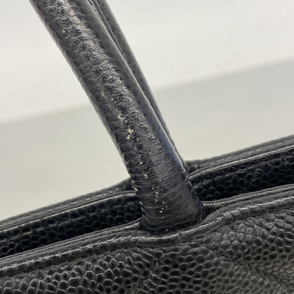 Chanel Tote Reissue Caviar Leather Black Silver — view 6