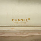 Chanel Shoulder Bag Wild Stitch Leather White Gold — view 5