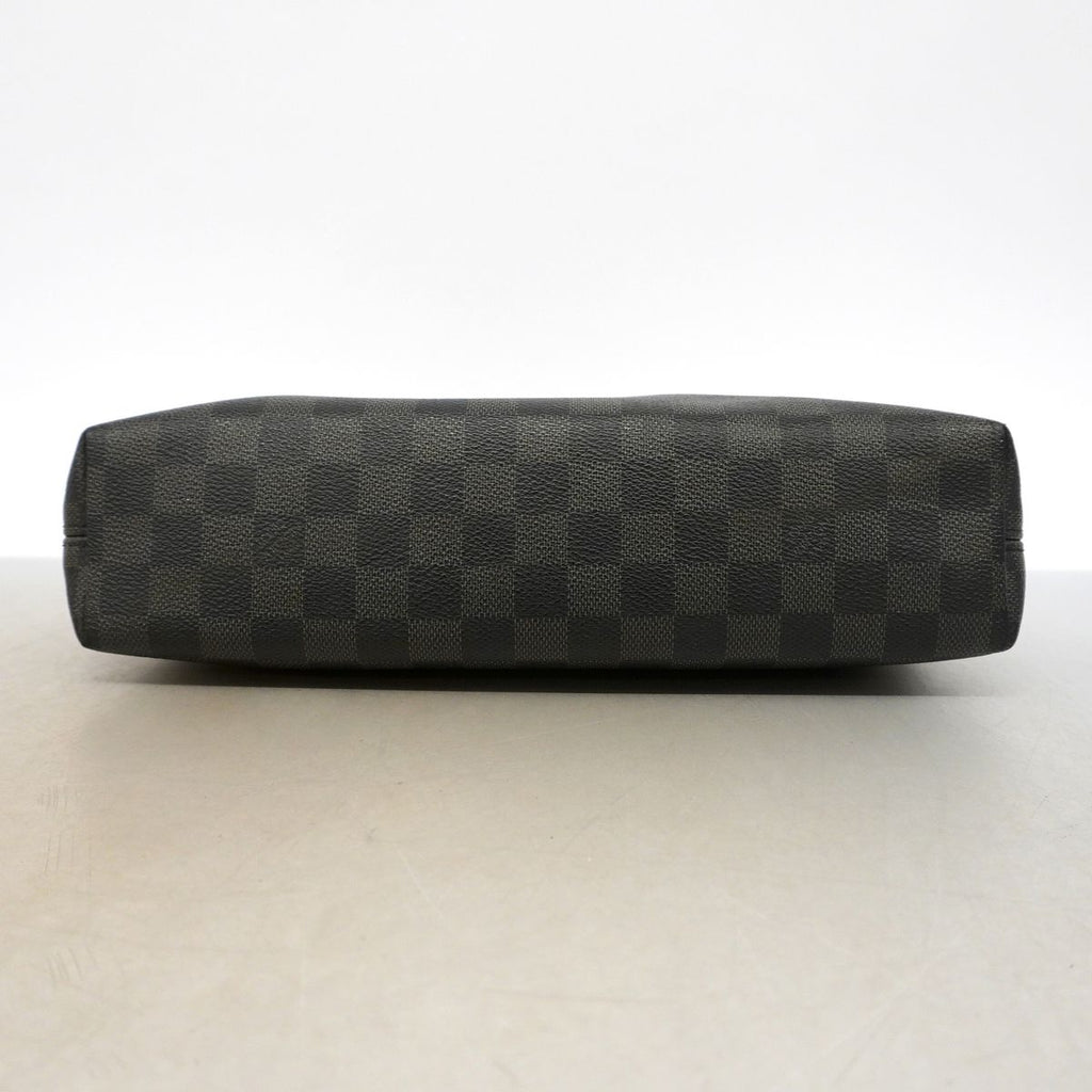 Louis Vuitton Shoulder Bag Damier Graphite Mick PM NM Black Gray — view 3