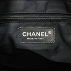 Chanel Tote New Travel Nylon Brown Black Silver — view 5