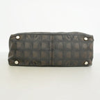 Chanel Tote New Travel Nylon Brown Black Silver — view 3