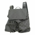 Gucci Backpack GG Supreme Nylon Black Silver