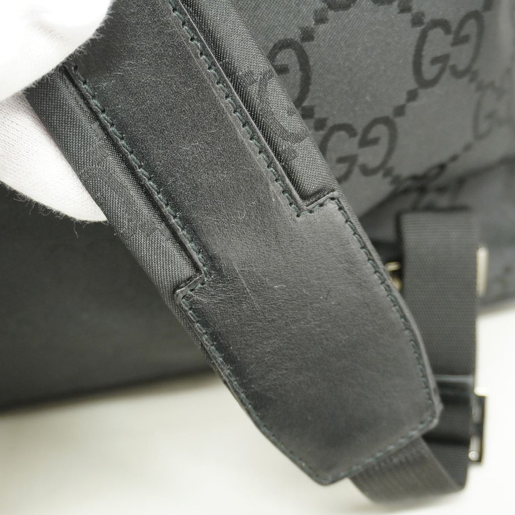 Gucci Backpack GG Supreme Nylon Black Silver — view 7