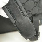 Gucci Backpack GG Supreme Nylon Black Silver — view 7