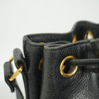 Chanel Shoulder Bag Triple Coco Caviar Leather Black Gold — view 7