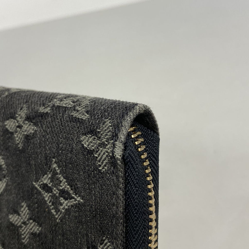 Louis Vuitton Wallet Monogram Denim Zippy Noir — view 5