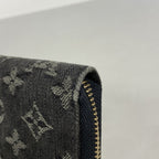Louis Vuitton Wallet Monogram Denim Zippy Noir — view 5