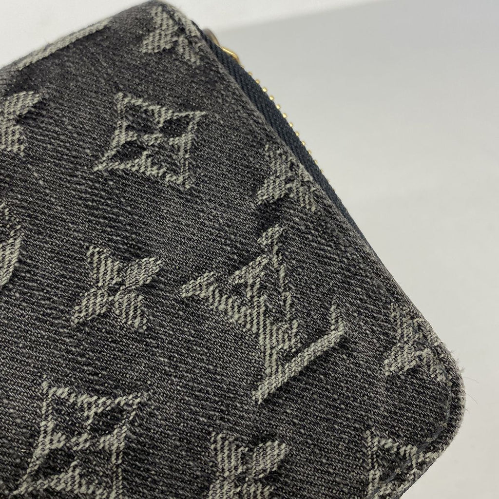 Louis Vuitton Wallet Monogram Denim Zippy Noir — view 8