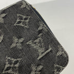 Louis Vuitton Wallet Monogram Denim Zippy Noir — view 8