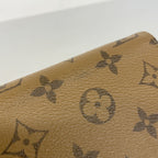 Louis Vuitton Wallet Monogram Applique Reverse Zippy Brown — view 8