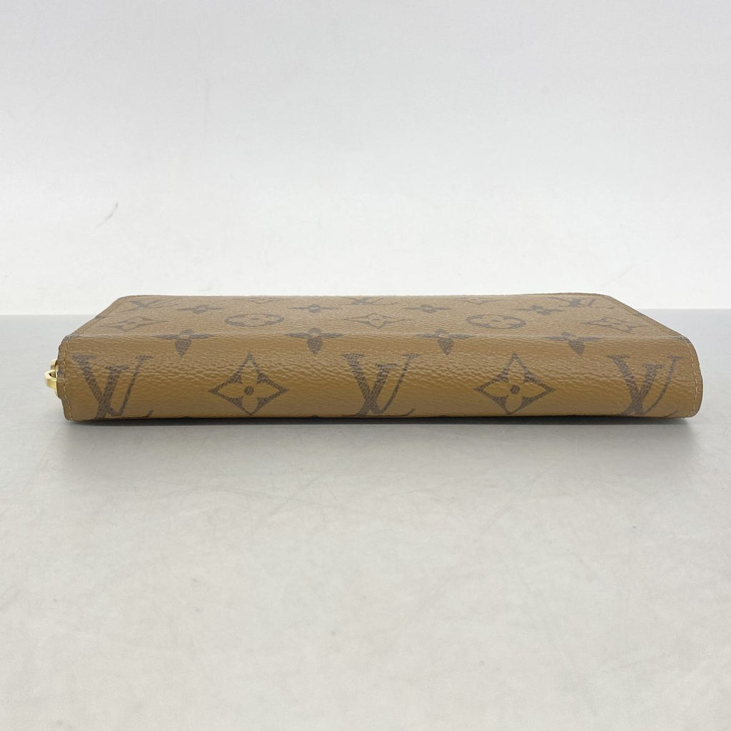 Louis Vuitton Wallet Monogram Applique Reverse Zippy Brown — view 2
