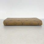 Louis Vuitton Wallet Monogram Applique Reverse Zippy Brown — view 2