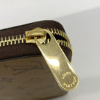 Louis Vuitton Wallet Monogram Applique Reverse Zippy Brown — view 7