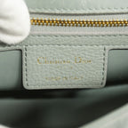 Dior Shoulder Bag Cannage Caro Leather Gray Gold — view 5
