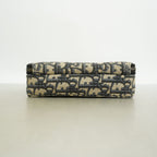 Dior Shoulder Bag Oblique Jacquard Canvas Beige Black Silver — view 3