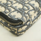 Dior Shoulder Bag Oblique Jacquard Canvas Beige Black Silver — view 6