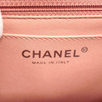 Chanel Shoulder Bag V-stitch 2.55 Leather Pink Silver — view 5