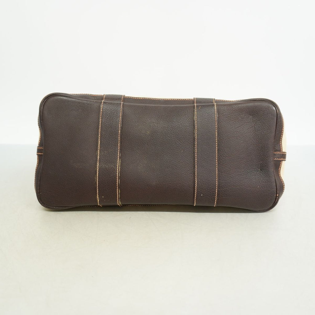 Hermes Tote Garden Party PM Toile H Natural Brown Silver — view 3