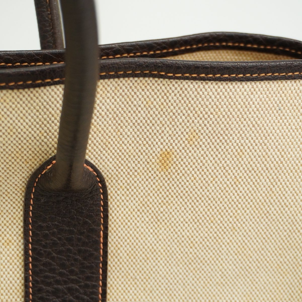 Hermes Tote Garden Party PM Toile H Natural Brown Silver — view 8