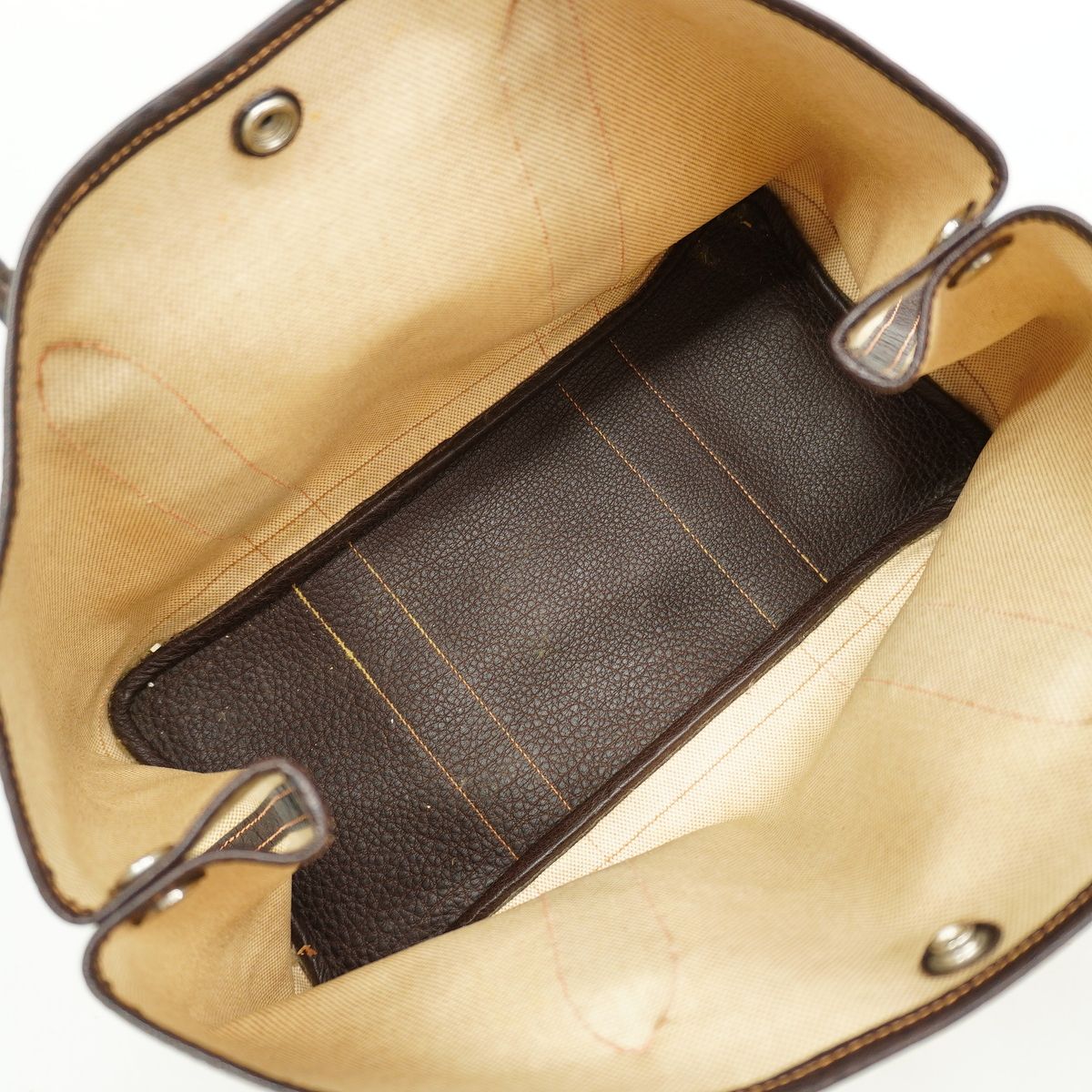 Hermes Tote Garden Party PM Toile H Natural Brown Silver — view 4