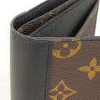 Louis Vuitton Billfold Monogram Macassar Portefeuille Multiple Brown Black — view 5