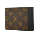 Louis Vuitton Billfold Monogram Macassar Portefeuille Multiple Brown Black
