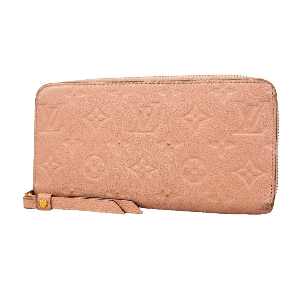 Louis Vuitton Wallet Monogram Empreinte Zippy Rose Poudre
