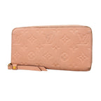 Louis Vuitton Wallet Monogram Empreinte Zippy Rose Poudre